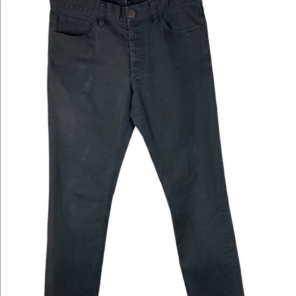 Men's Straight Cut Dark Gray Theory 5 Pocket Pants Size 30 Good  Condition - Picture 6 of 6